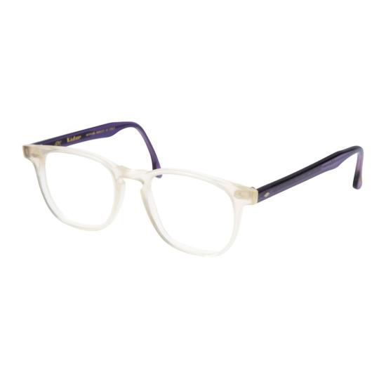  카돌 안경 캠브리지 반투명 무광 프레임 안경, 강렬한 보라색 템플 - KADOR