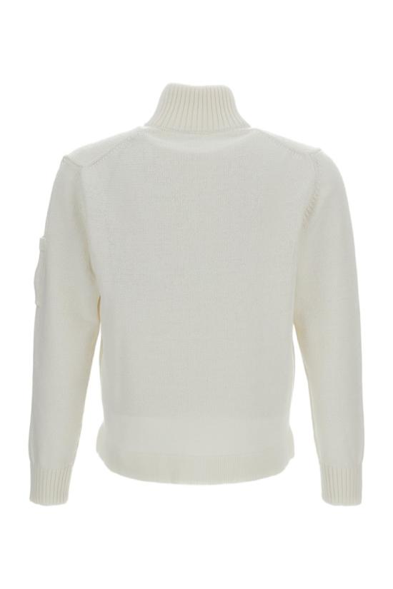 26SS 씨피 컴퍼니 컴팩트 코튼 지퍼 가디건 20CMKN092A110058A103 White - C.P. COMPANY