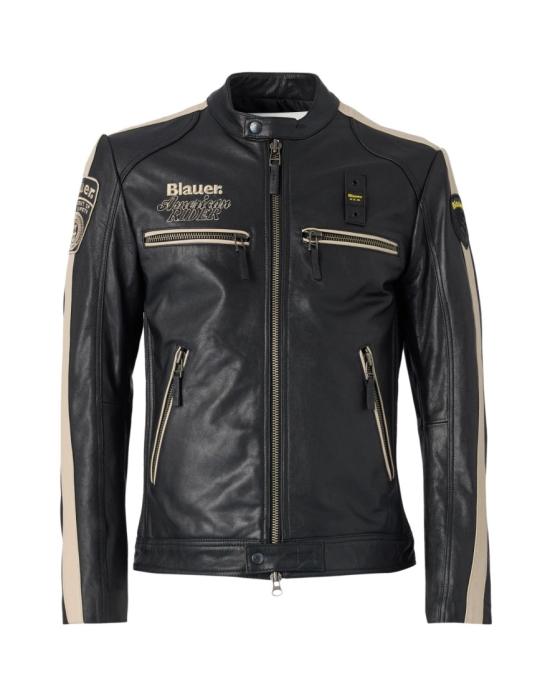 26FW 블라우어 가죽 자켓 26SBLUL02439 007521 Black