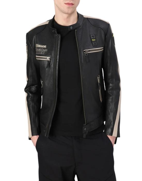 26FW 블라우어 가죽 자켓 26SBLUL02439 007521 Black - BLAUER