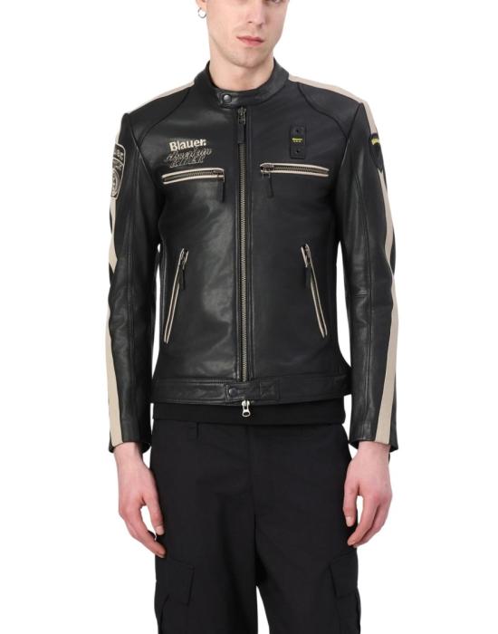 26FW 블라우어 가죽 자켓 26SBLUL02439 007521 Black - BLAUER