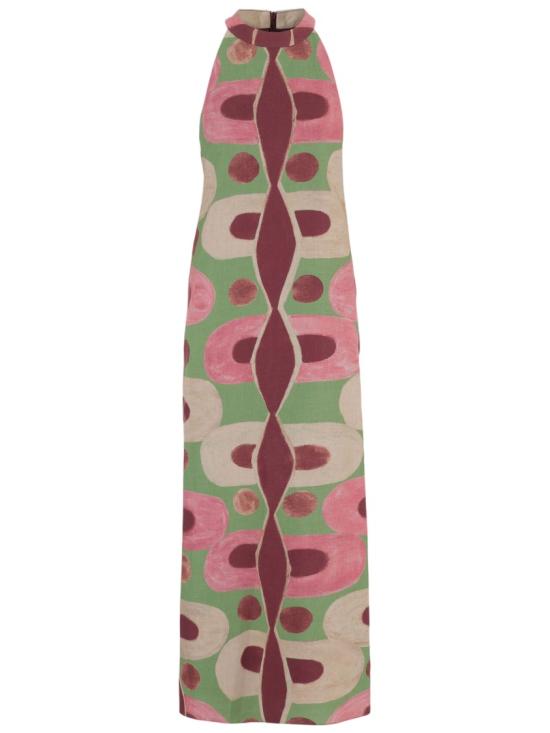 26SS 필리파 1970 롱 원피스 NOEMIPINKGREENBROWN Multicolor