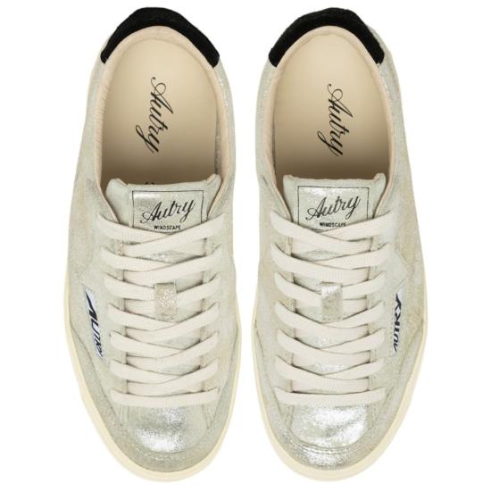 26SS 오트리 스니커즈 SCLWZE01LAMSUESUESILVBLK Gold - AUTRY