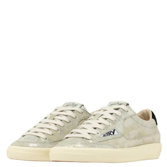 26SS 오트리 스니커즈 SCLWZE01LAMSUESUESILVBLK Gold - AUTRY