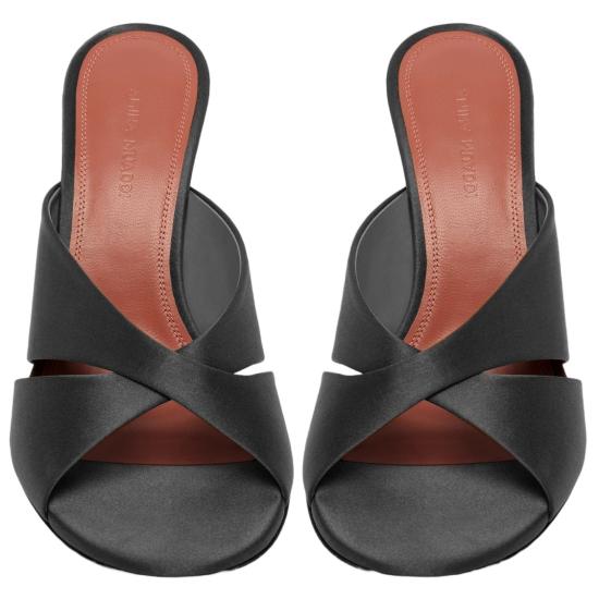 26SS 아미나 무아디 뮬/슬리퍼 SALMASLIPPER95BLACK Black - AMINA MUADDI