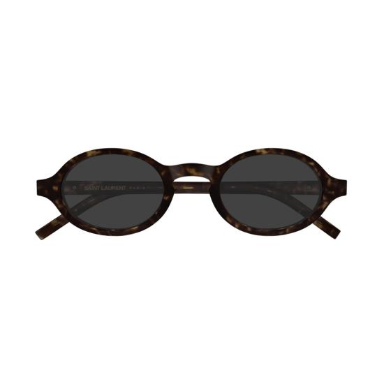 26SS 생로랑 선글라스 둥근 형태의 호피무늬 , 은은한 은색 로고