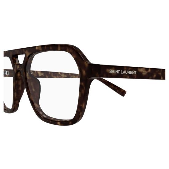 26SS 생로랑 안경 오버사이즈 사각 호피무늬 프레임 안경