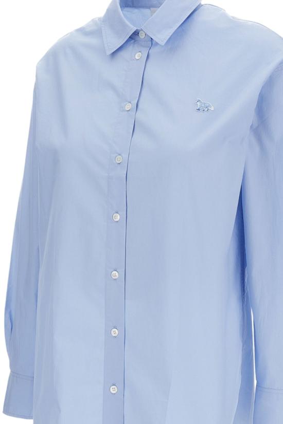 26SS 메종키츠네 셔츠 QW00414WC50890434 Blue - MAISON KITSUNE