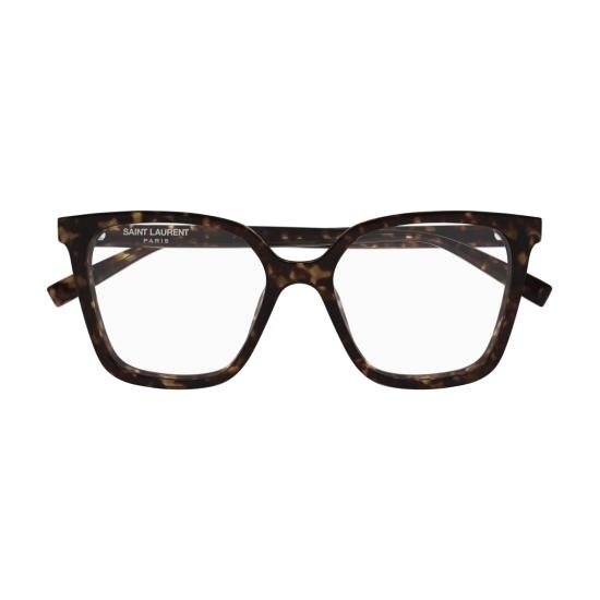 26SS 생로랑 안경 볼드한 오버사이즈 스퀘어 프레임 안경, 호피 무늬