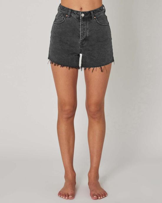  롤라스 데님 숏팬츠 오리지널 반바지 블랙