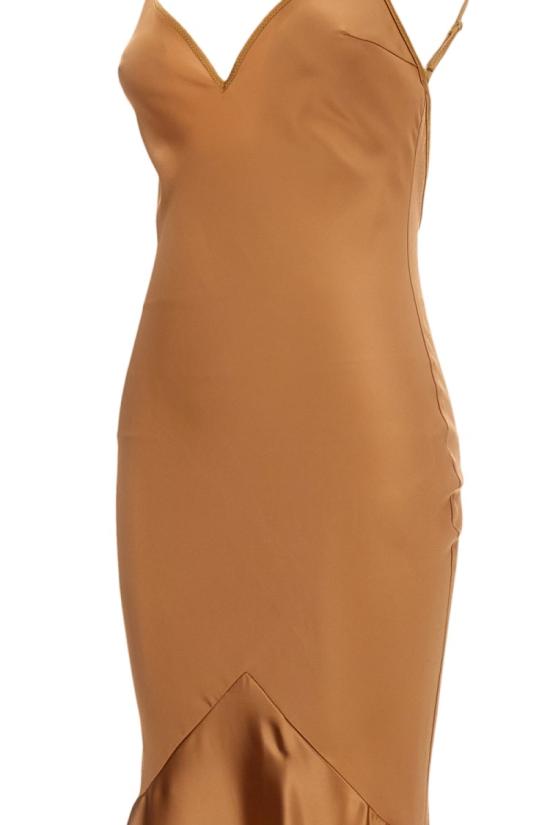 26SS 엘리자베타프랜치 롱 원피스 ABR3462E2EV8 Brown - ELISABETTA FRANCHI