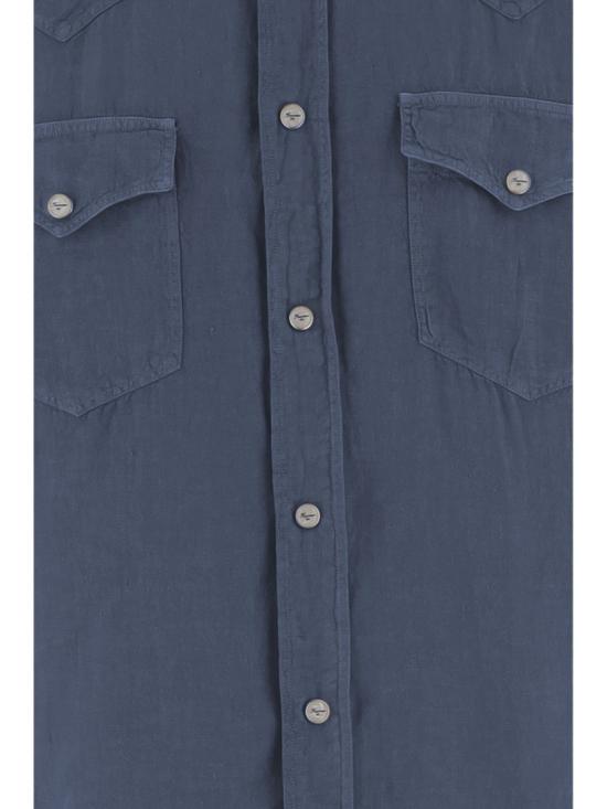 26SS 피나모레 긴팔 셔츠 P6001G210 Blue - FINAMORE