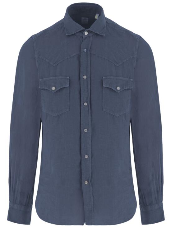 26SS 피나모레 긴팔 셔츠 P6001G210 Blue