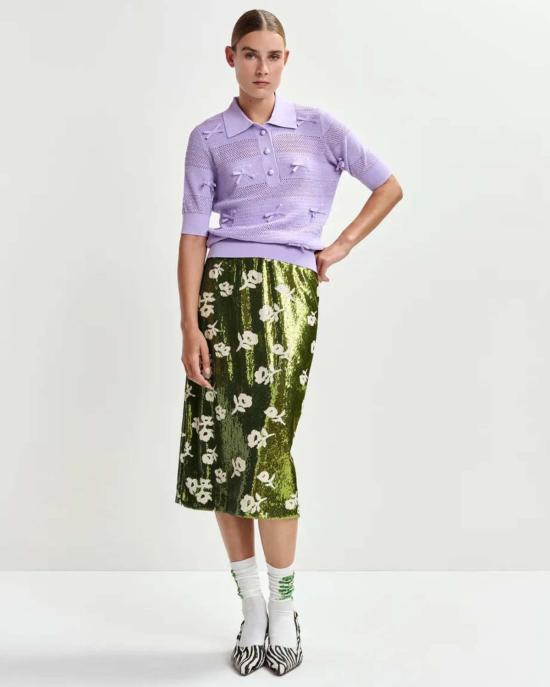  에센셜앤트워프 롱 스커트 Essentiel Antwerp 조린다 스팽글