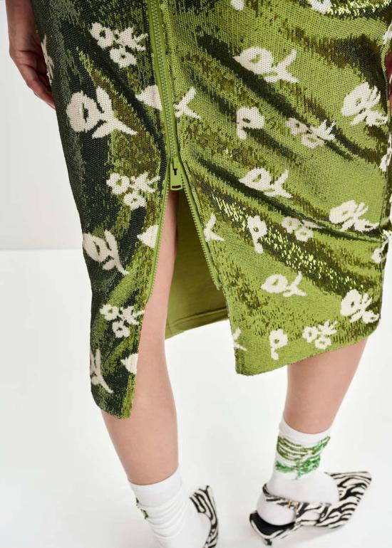  에센셜앤트워프 롱 스커트 Essentiel Antwerp 조린다 스팽글 - ESSENTIEL ANTWERP