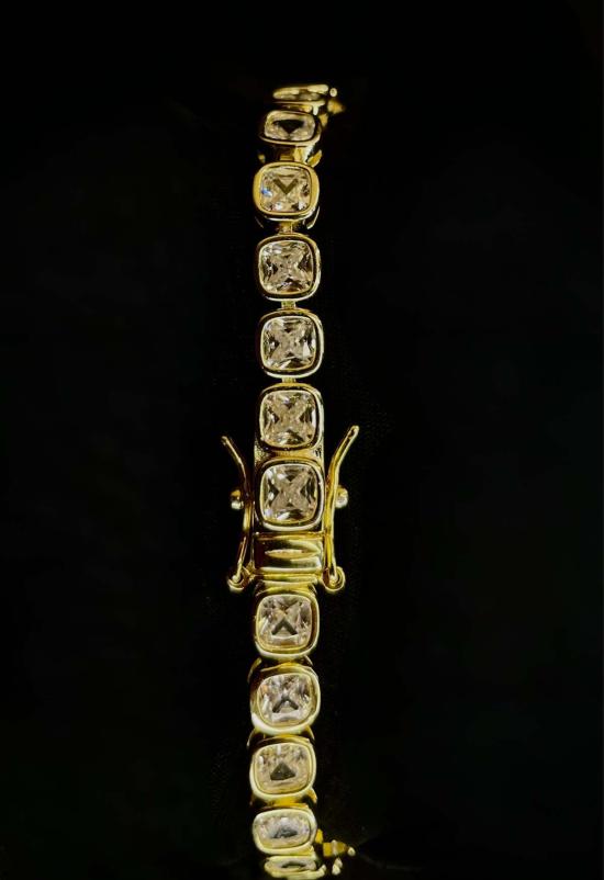  더 엔케이씨 스토어 팔찌 NKC 스토어 골드 라운드 세트 테니스 - The NKC Store