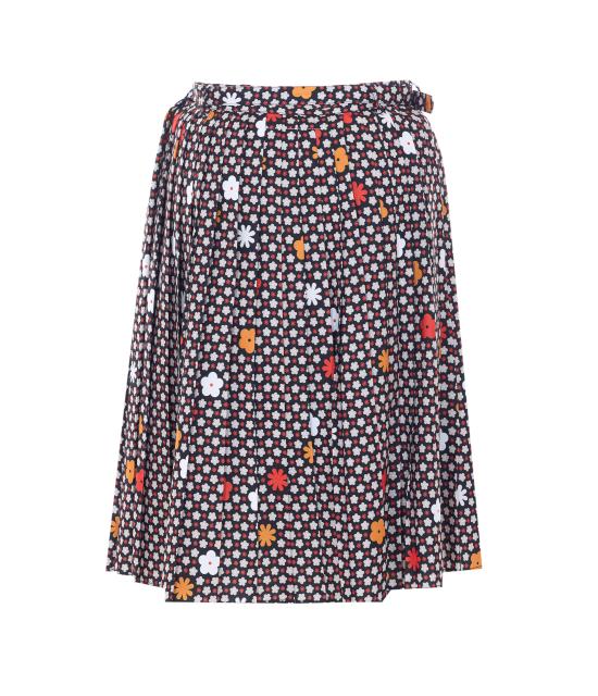 26SS MM6 메종마르지엘라 미디 스커트 S62MA0102M35909 001S BLACK FLOWER - MM6 MAISON MARGIELA