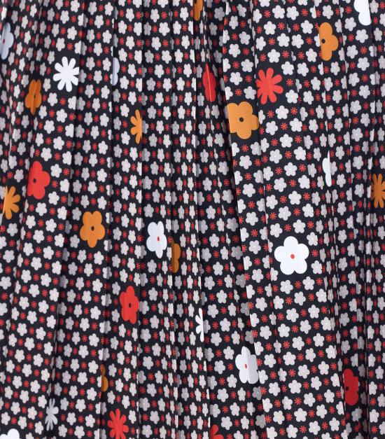 26SS MM6 메종마르지엘라 미디 스커트 S62MA0102M35909 001S BLACK FLOWER - MM6 MAISON MARGIELA