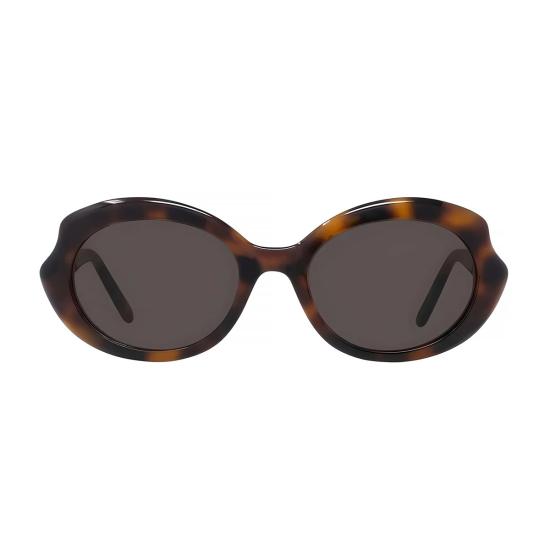  로에베 안경 LW40147 I 슬림 52 E 하바나 루시도 아세테이트 캣아이 선글라스 마론