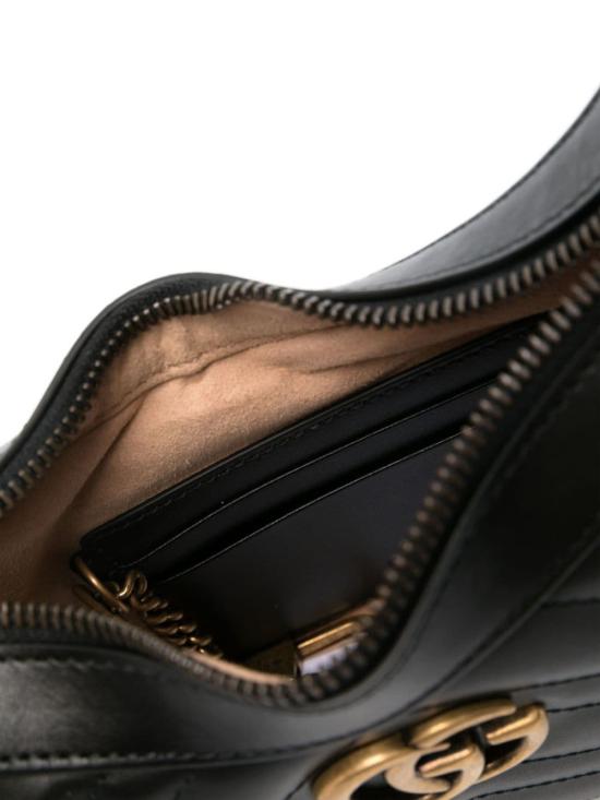 26SS 구찌 GG 마몽 하프문 쉐이프 미니백 699514 DTDHT1000 97 - GUCCI