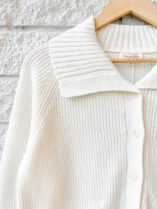  데미리 뉴욕 가디건 데밀리 모건 코튼 린넨  오프 화이트 - DEMYLEE
