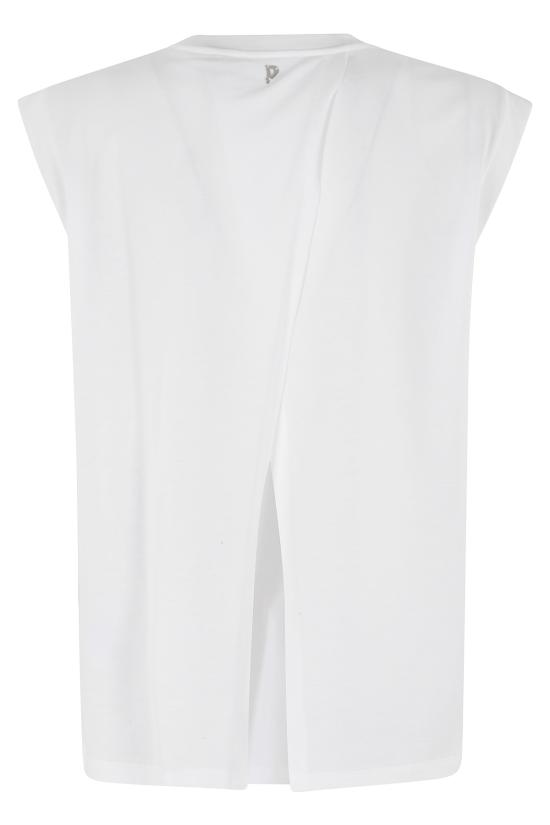  돈답 블라우스 Dondup Girocollo Regular In Jersey Top White - DONDUP
