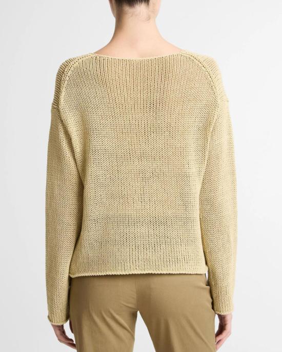  빈스 스웨터 코팅 코튼 풀오버 메이즈 - VINCE