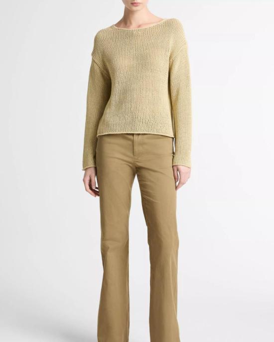  빈스 스웨터 코팅 코튼 풀오버 메이즈 - VINCE