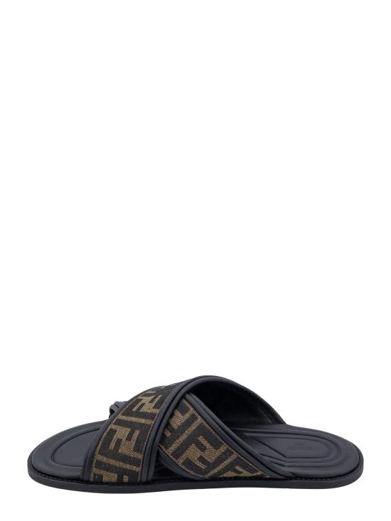 26SS 펜디 패브릭 슬라이드 7X1548 AJZE F0R7R BROWN DOM - FENDI