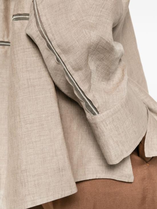 26SS 파비아나 필리피 블라우스 CAD276F309 M1610161 Tortora - FABIANA FILIPPI