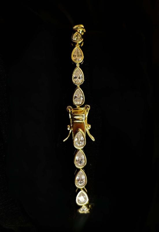  더 엔케이씨 스토어 팔찌 NKC 스토어 골드 물방울 테니스 - The NKC Store