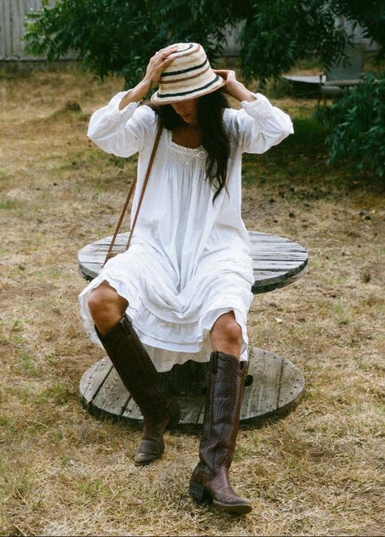  민가 버킷햇 밍가 스트라이프 크로셰 아가베 버킷햇 - MINGA