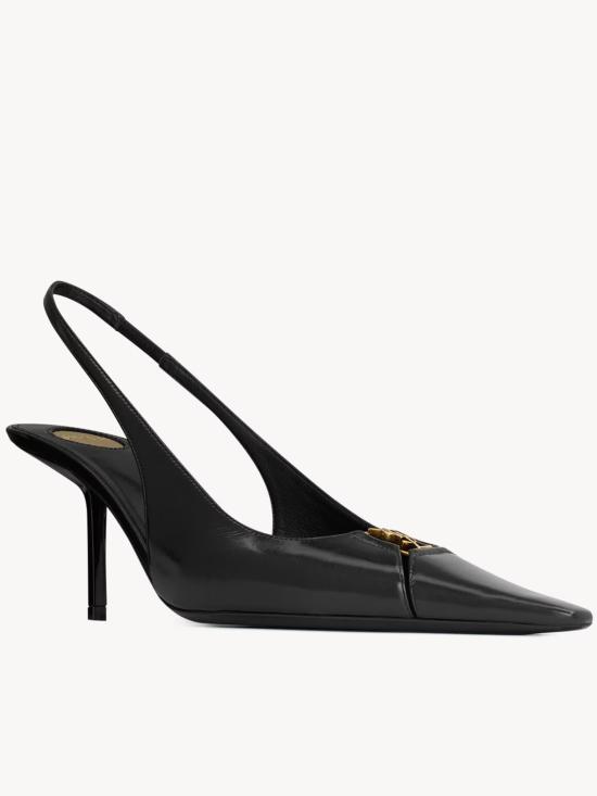 26SS 생로랑 힐/펌프스 858966 AAEHI 1000 BLACK DOM - SAINT LAURENT