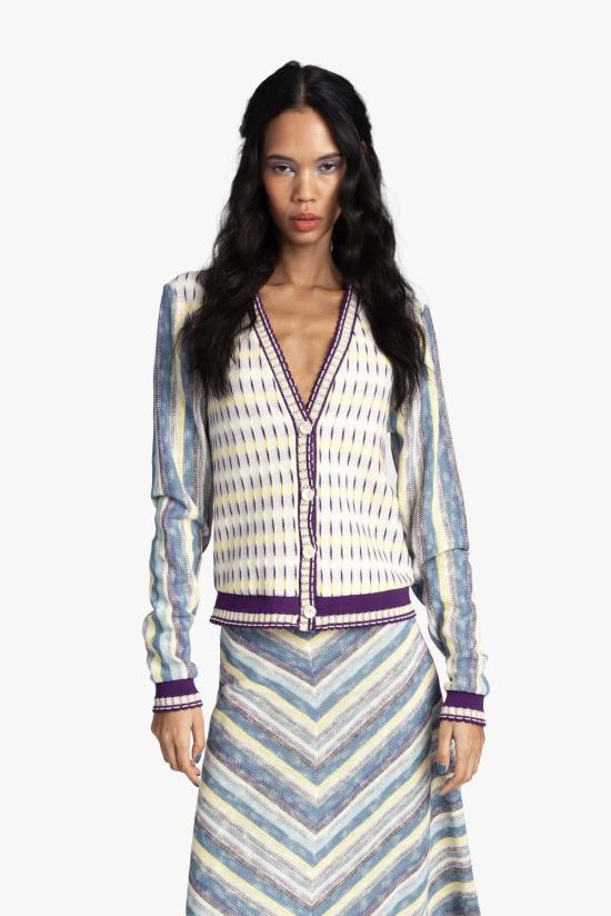  안나 수이 가디건 세라페 니트