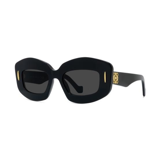  로에베 안경 LW40114 I 아나그램 01 A 직사각형 선글라스 네로