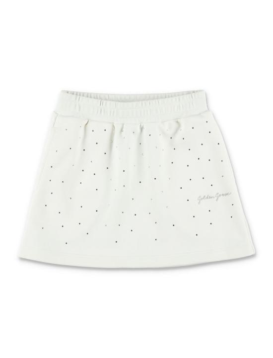  [키즈] 골든구스 스커트 골든 구스 라인스톤 스웨트  면  헤리티지 화이트
