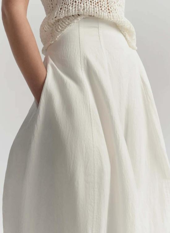  에이엘씨 롱 스커트 A.L.C. 베다 코튼 나일론 - A.L.C.