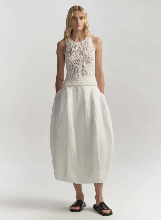  에이엘씨 롱 스커트 A.L.C. 베다 코튼 나일론 - A.L.C.