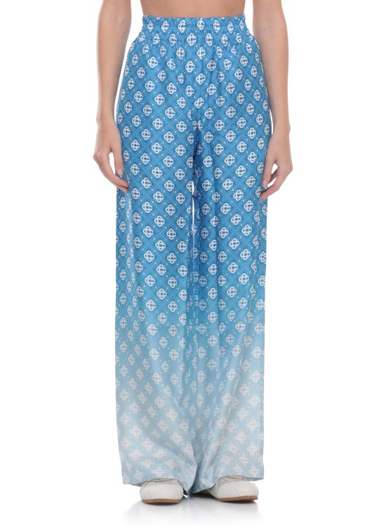 26SS 카사블랑카 팔라초 팬츠 WSS26TR37202 SILK TWILL GRADIENT Blu - CASABLANCA
