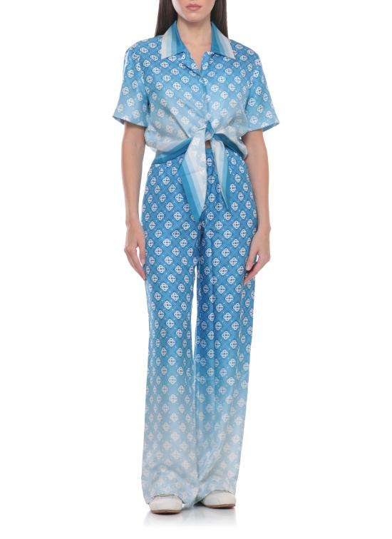26SS 카사블랑카 팔라초 팬츠 WSS26TR37202 SILK TWILL GRADIENT Blu - CASABLANCA