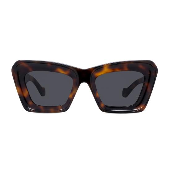  로에베 안경 LW40145 I 아나그램 52 다크 하바나 아세테이트 선글라스 - LOEWE