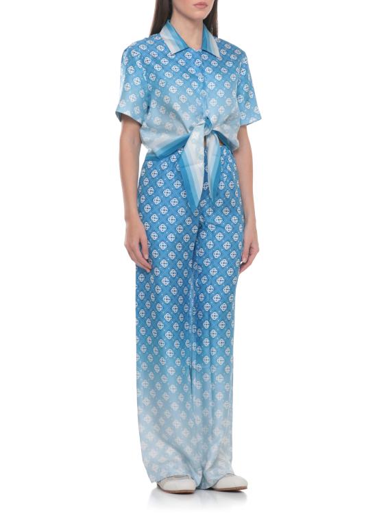 26SS 카사블랑카 블라우스 WSS26SH26601 SILK TWILL GRADIENT Blu - CASABLANCA