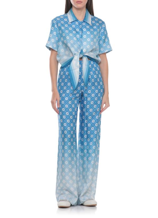 26SS 카사블랑카 블라우스 WSS26SH26601 SILK TWILL GRADIENT Blu - CASABLANCA