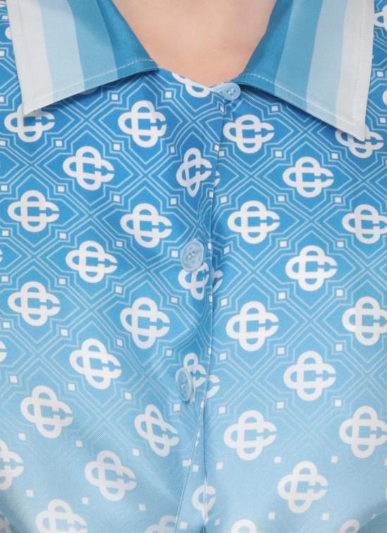 26SS 카사블랑카 블라우스 WSS26SH26601 SILK TWILL GRADIENT Blu - CASABLANCA