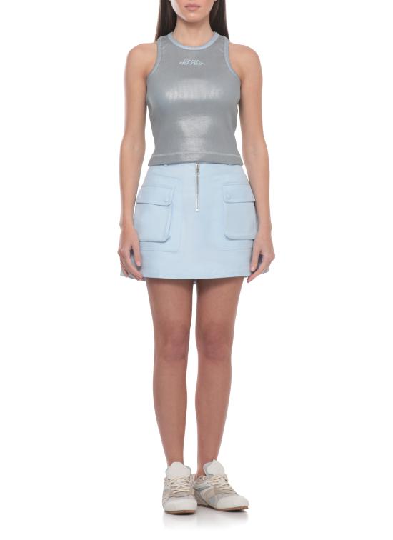 26SS 카사블랑카 민소매 티셔츠 WSS26JTS07203 SILVER BLUE Argento - CASABLANCA