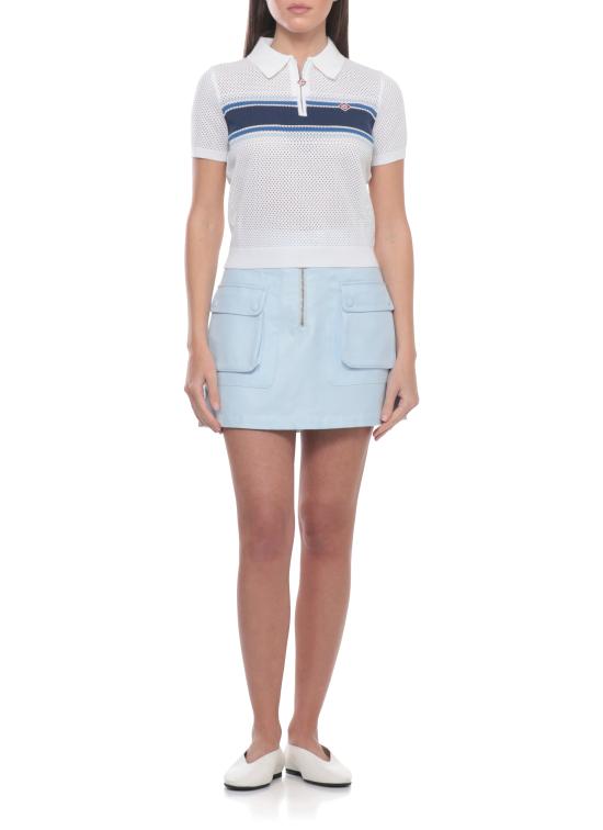 26SS 카사블랑카 봄버 자켓 WSS26SK20701 DRILL BLUE Celeste - CASABLANCA