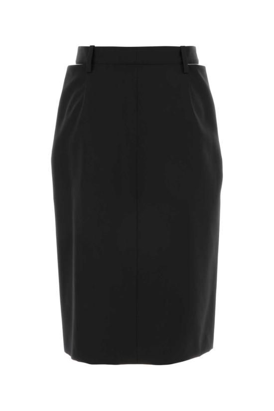 26SS 질샌더 미디 스커트 J03MA0287J40249 001 Black - JIL SANDER