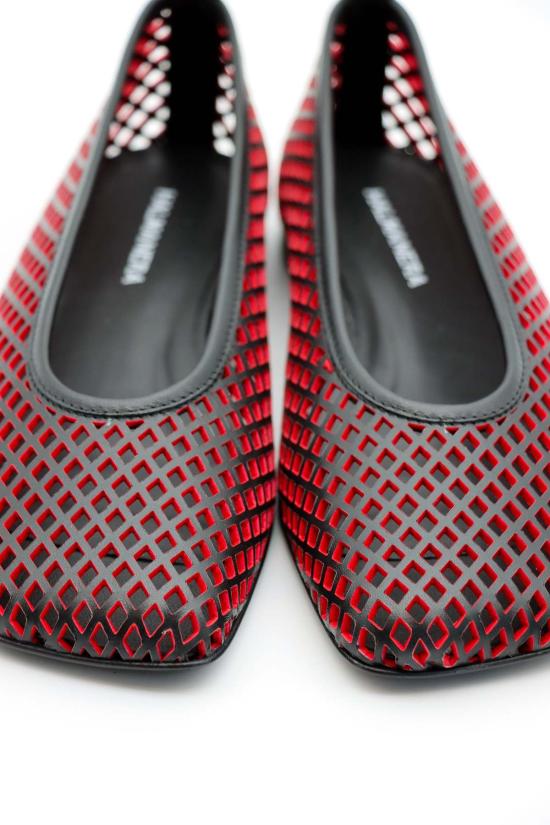  할마네라 플랫 슈즈 모닉 레이저컷 플랫 - HALMANERA