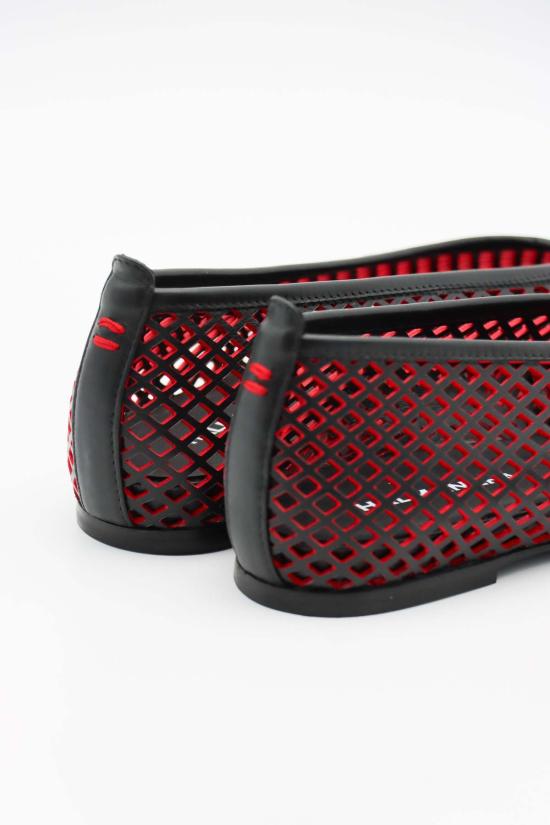  할마네라 플랫 슈즈 모닉 레이저컷 플랫 - HALMANERA