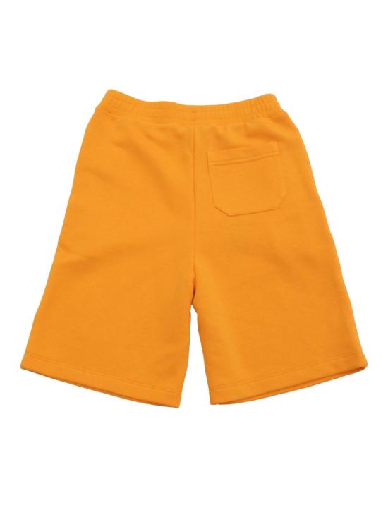  [키즈] 골든구스 쇼츠/버뮤다 골든 구스 스타 남아용 플리스 반바지, 와이드 레그, 멀티스타 프린트, 오렌지색